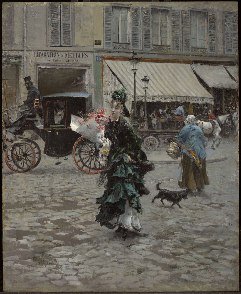 Atravessando a rua - Giovanni Boldini