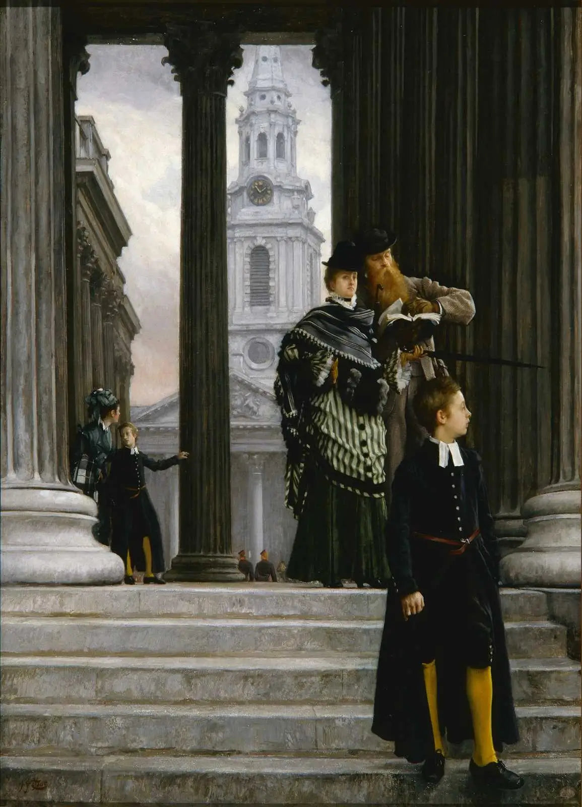 En visite à Londres - James Tissot image 1 tableau peint à l’huile sur toile