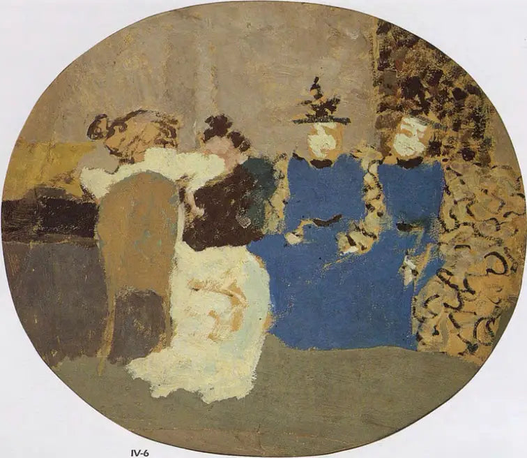 Em visita, as senhoritas Fornachon - Édouard Vuillard