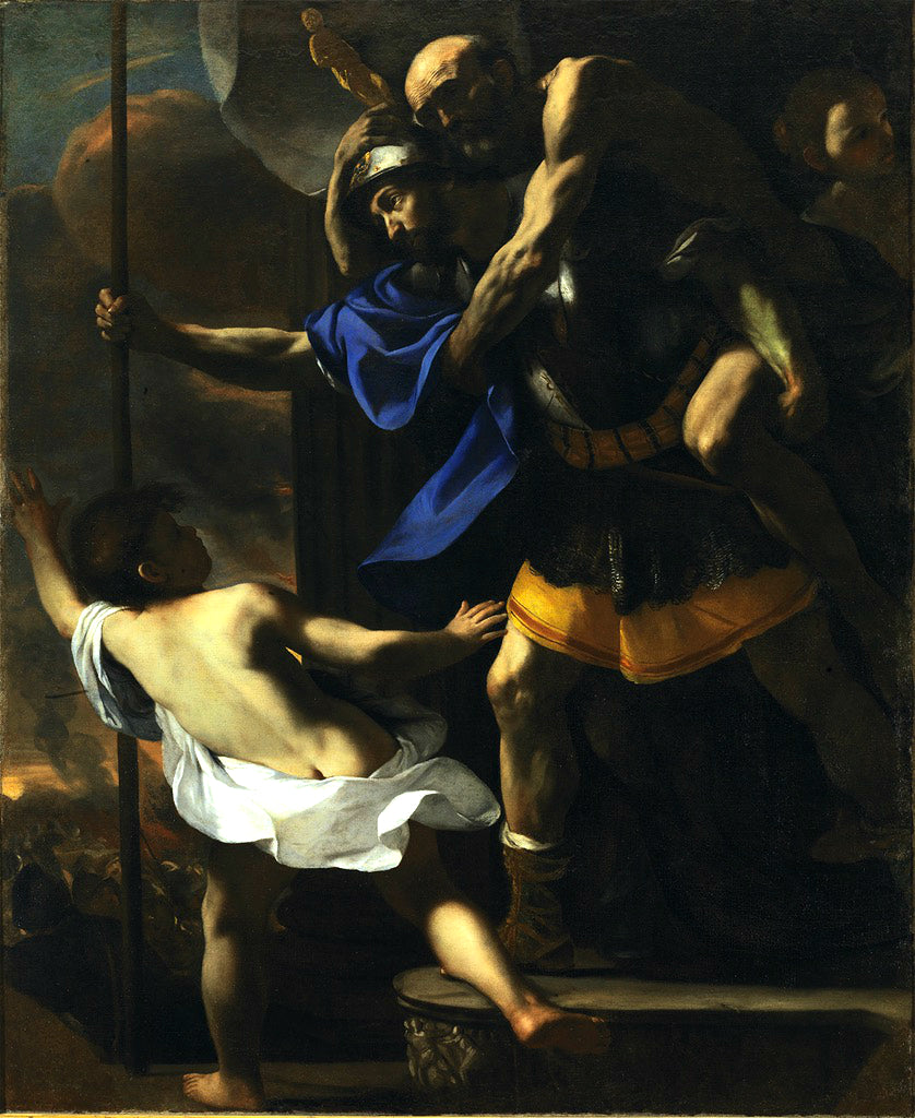 Enéias, Anquises e Ascânio fugindo de Troia - Mattia Preti