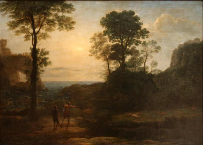  Eneias caçando o cervo na costa da Líbia - Claude Lorrain