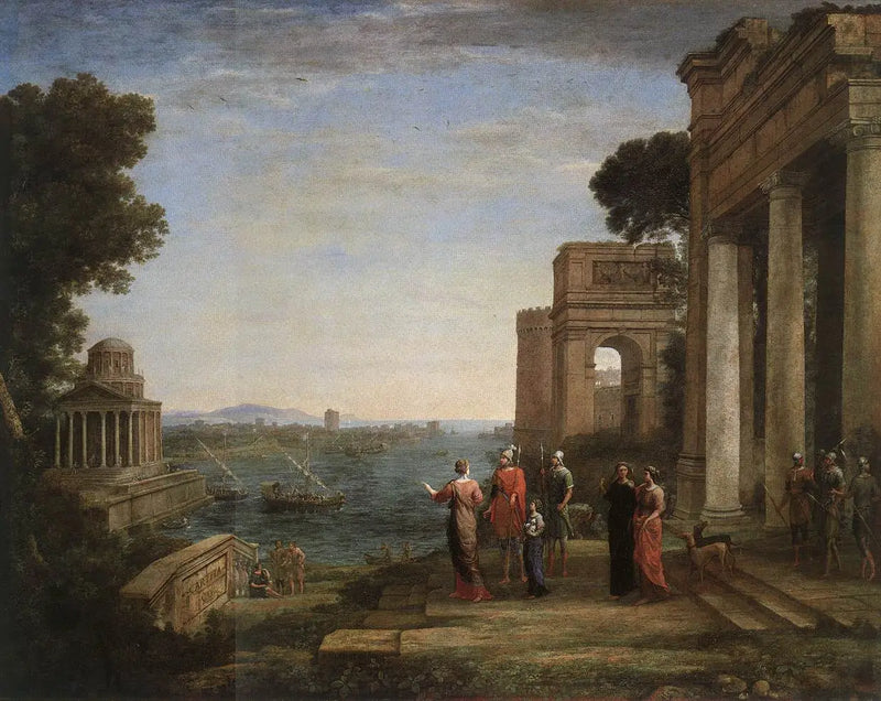  Eneias deixa Cartago - Claude Lorrain