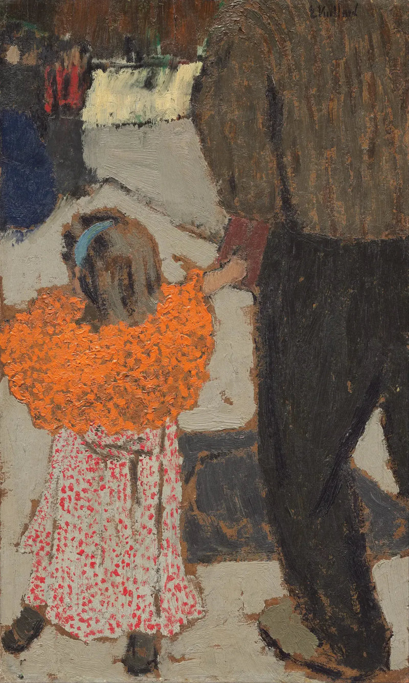 Criança usando um lenço vermelho - Édouard Vuillard