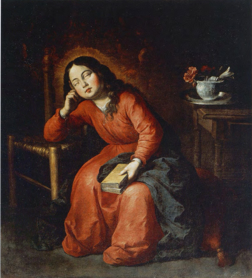 Menina Virgem Dormindo - Francisco de Zurbarán