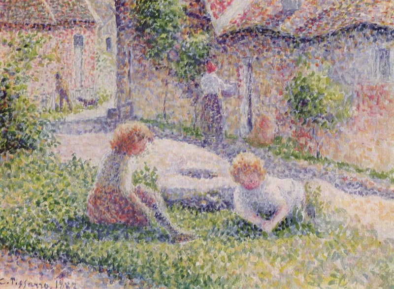 Crianças na Fazenda - Camille Pissarro