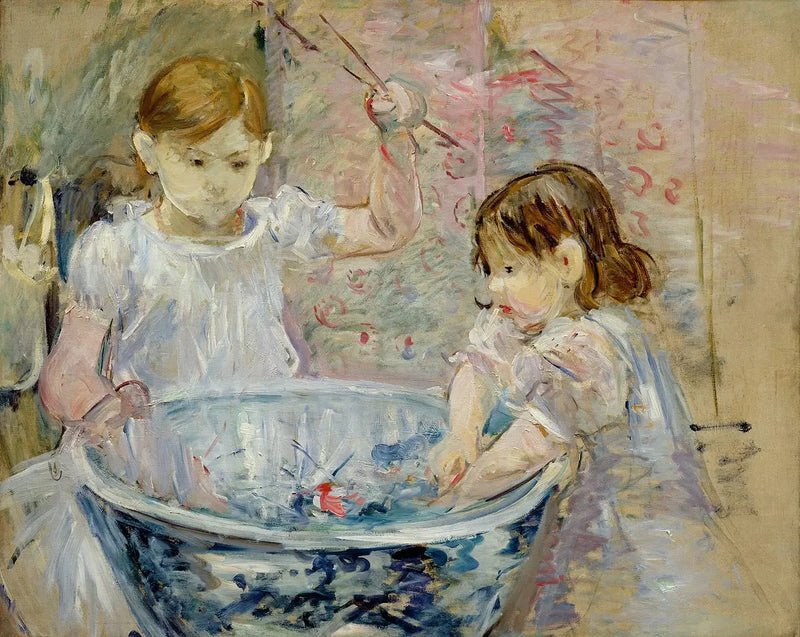 Crianças na bacia - Berthe Morisot