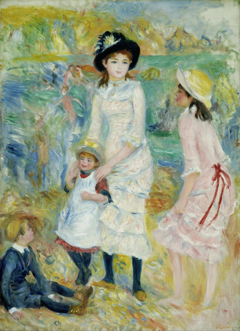 Crianças à Beira do Mar, Guernesey - Pierre-Auguste Renoir