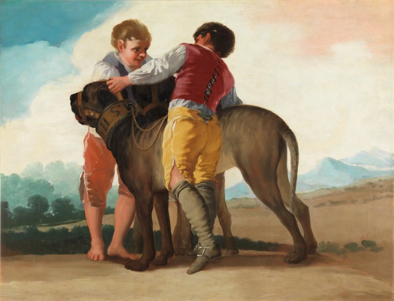 Crianças com cães - Francisco de Goya