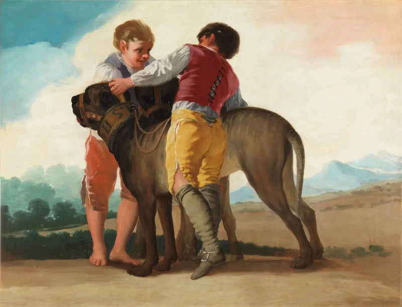 Crianças com cães - Francisco de Goya