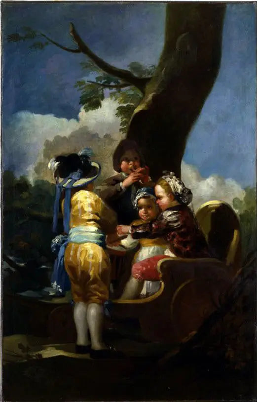 Crianças em uma carroça - Francisco de Goya