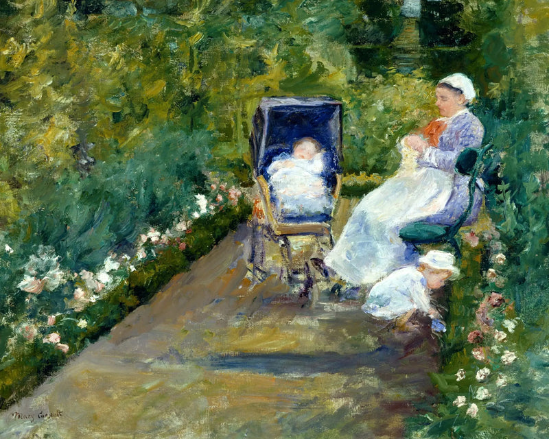 Crianças em um jardim (A ama) - Mary Cassatt