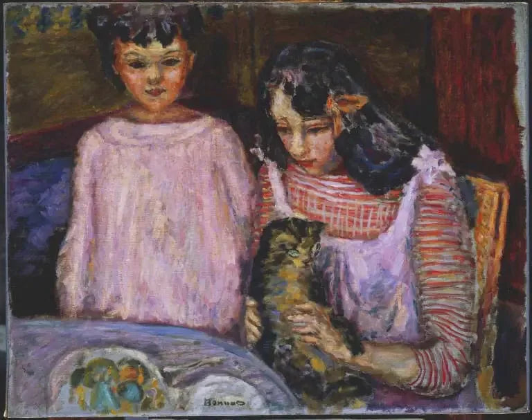 Crianças e gato - Pierre Bonnard