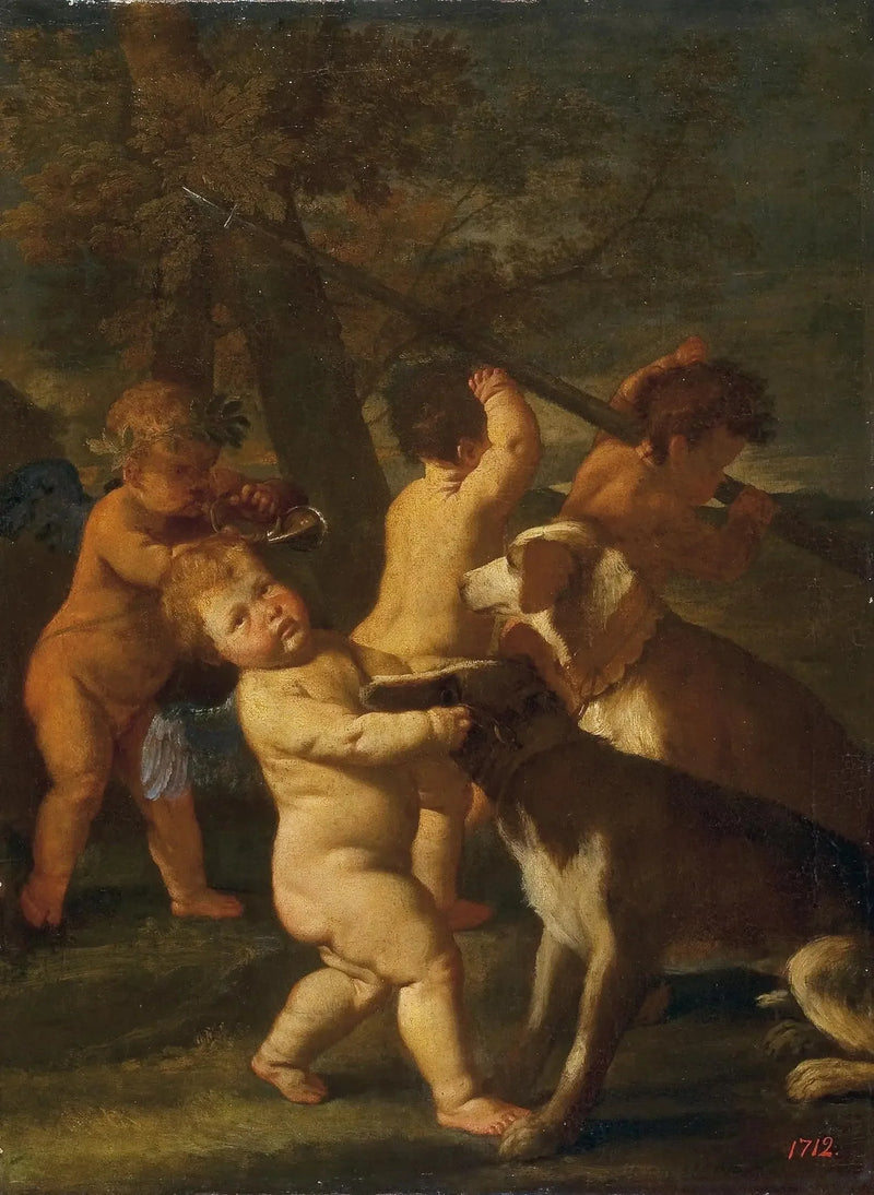 Crianças e cães - Nicolas Poussin