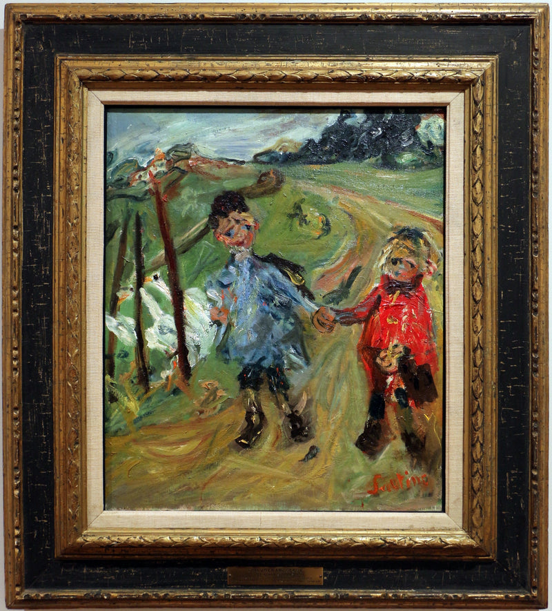 Crianças e gansos - Chaim Soutine
