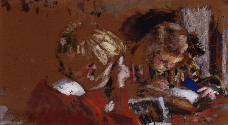 Crianças lendo, Jacques e Annette Roussel - Édouard Vuillard