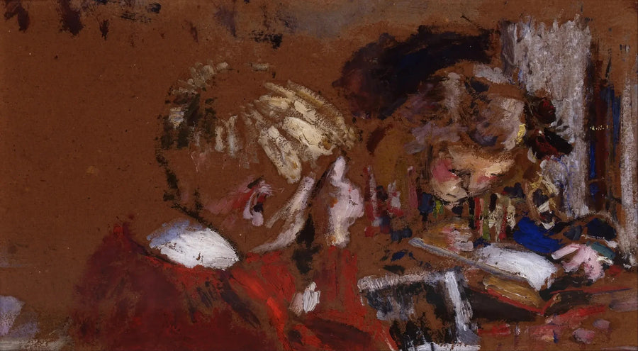 Crianças lendo, Jacques e Annette Roussel - Édouard Vuillard