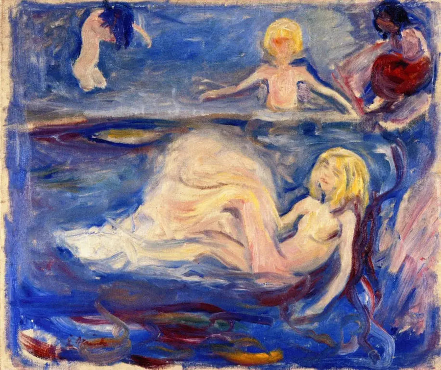 Crianças se banhando - Edvard Munch