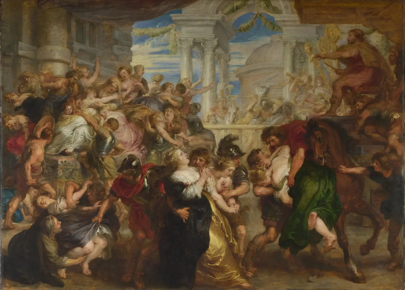 Retirada das Sabinas - Peter Paul Rubens