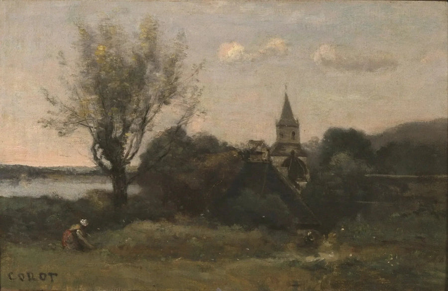 Ennery perto de Auvers - Jean-Baptiste Camille Corot