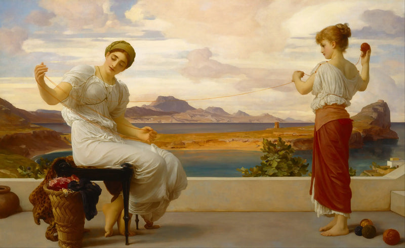 Enrolamento do novelo - Frederic Leighton