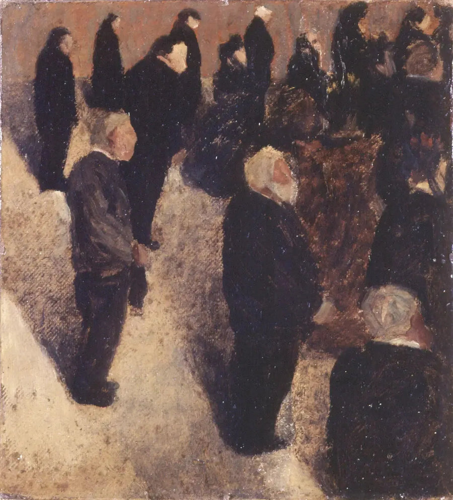 Enterro, Bretanha - Félix Vallotton