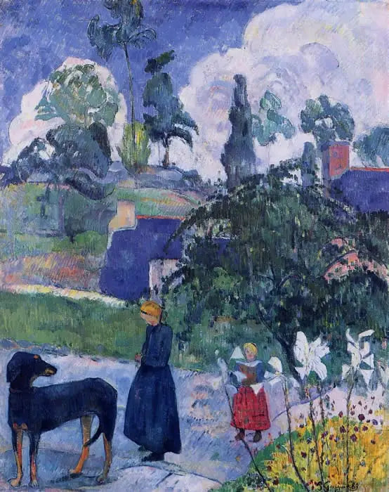 Entre os lírios - Paul Gauguin