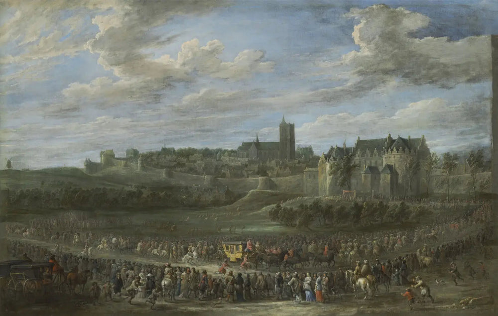 Entrée d'une princesse à Bruxelles - David Teniers le Jeune image 1 tableau peint à l’huile sur toile