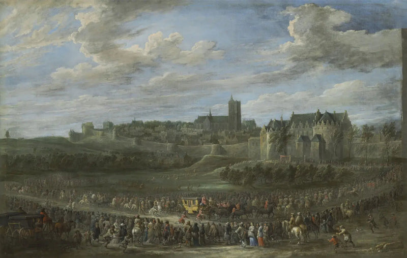Entrada de uma princesa em Bruxelas - David Teniers Júnior