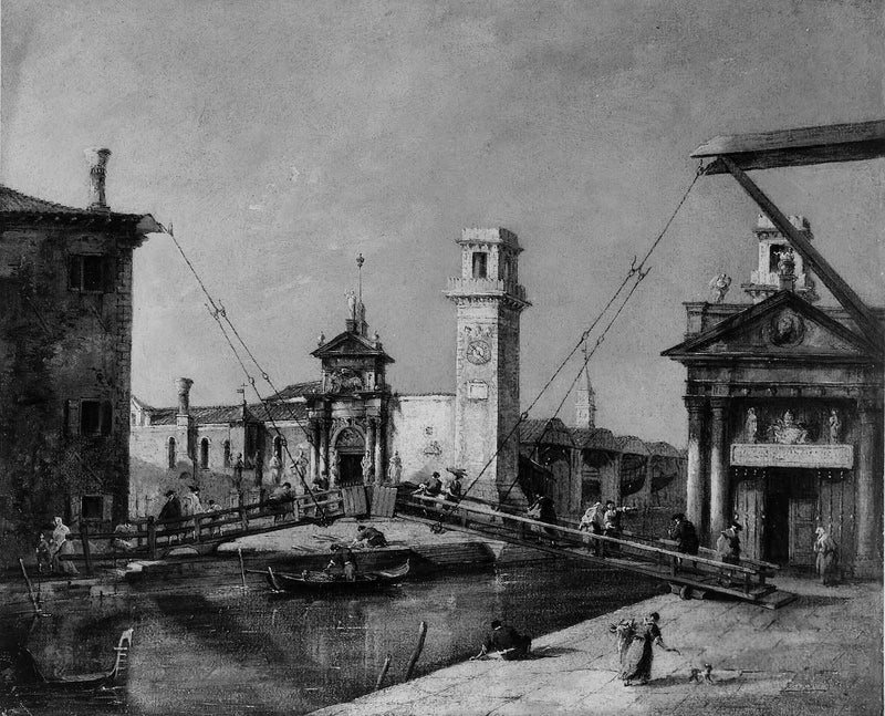 Entrada do Arsenal, Veneza - Francesco Guardi
