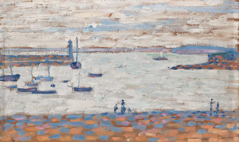 Entrada do porto, Portrieux - Paul Signac