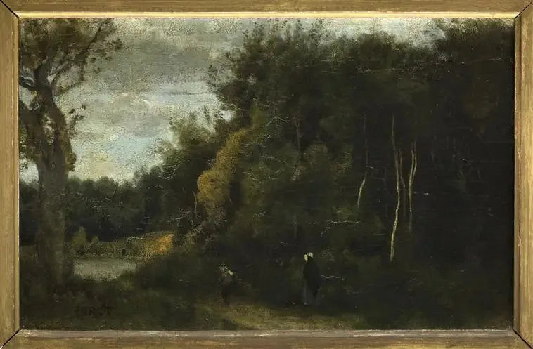 Entrada de madeira em Ville-d'Avray - Jean-Baptiste Camille Corot