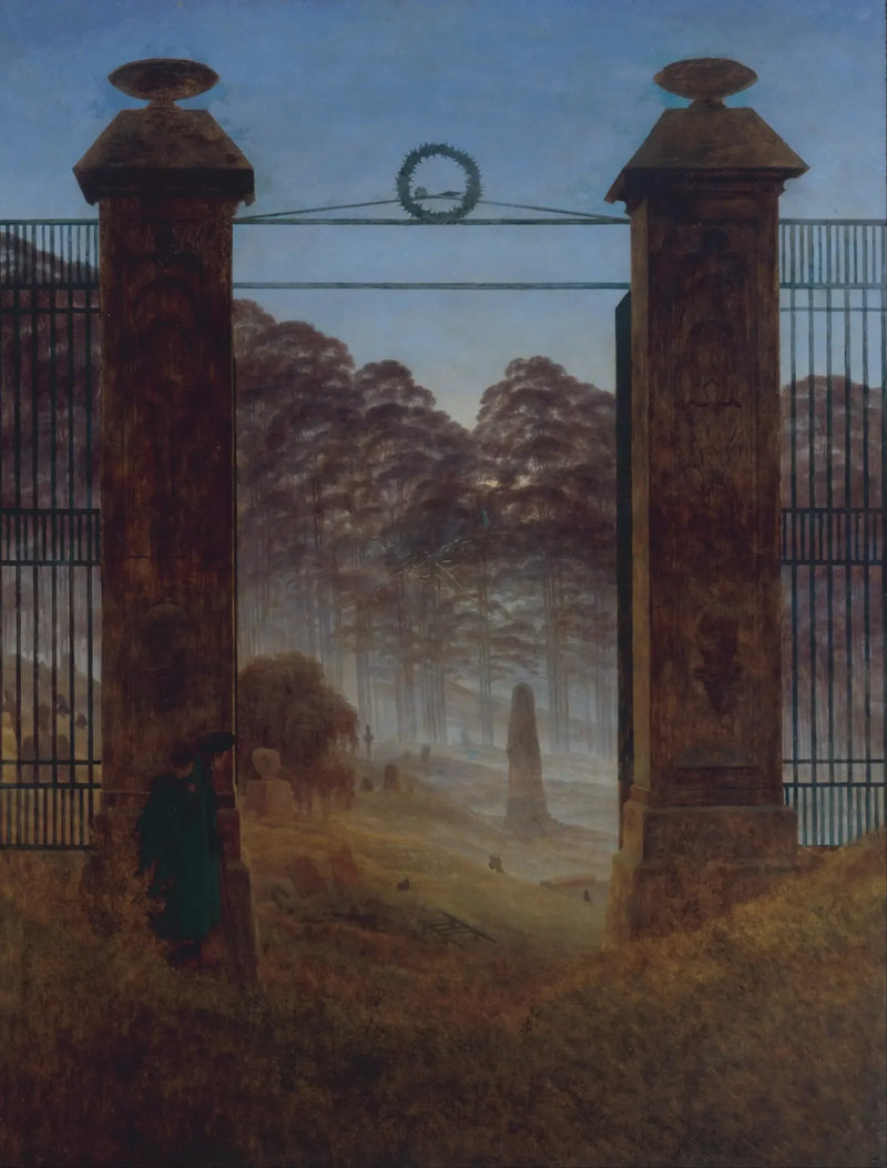 Entrada do cemitério - Caspar David Friedrich