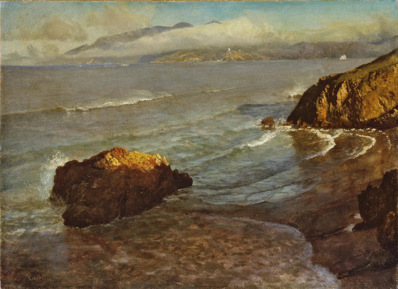 Entrada da Golden Gate - Albert Bierstadt