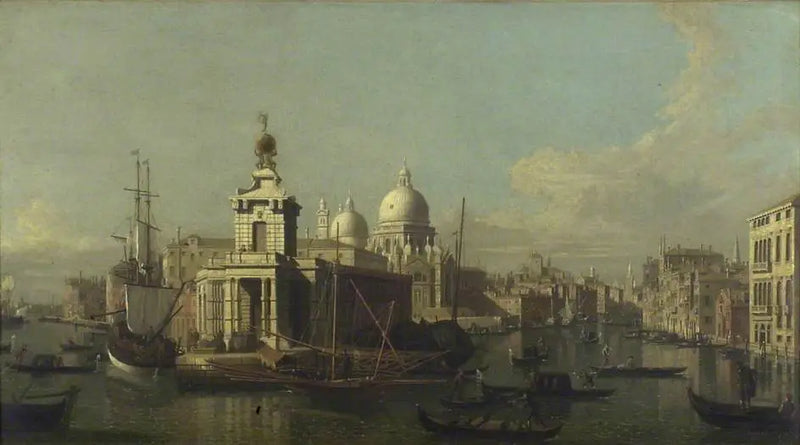 Entrada do Grande Canal, vista para o oeste - Canaletto