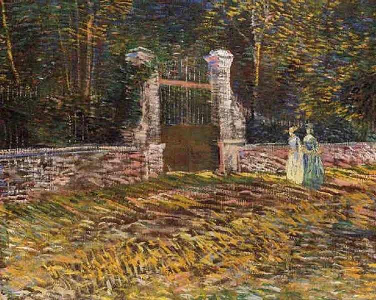 Entrada do Parque Voyer d'Argenson em Asnières - Vincent van Gogh