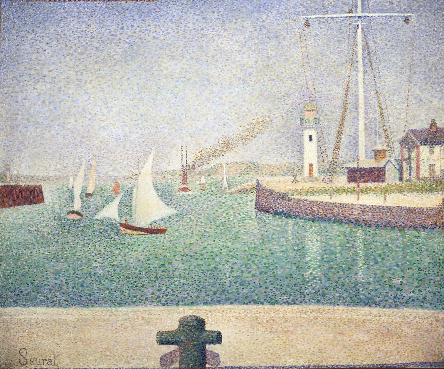 Entrada do porto de Honfleur - Georges Seurat