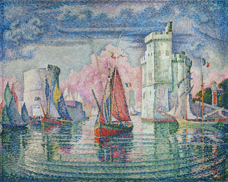Entrada do porto de La Rochelle - Paul Signac