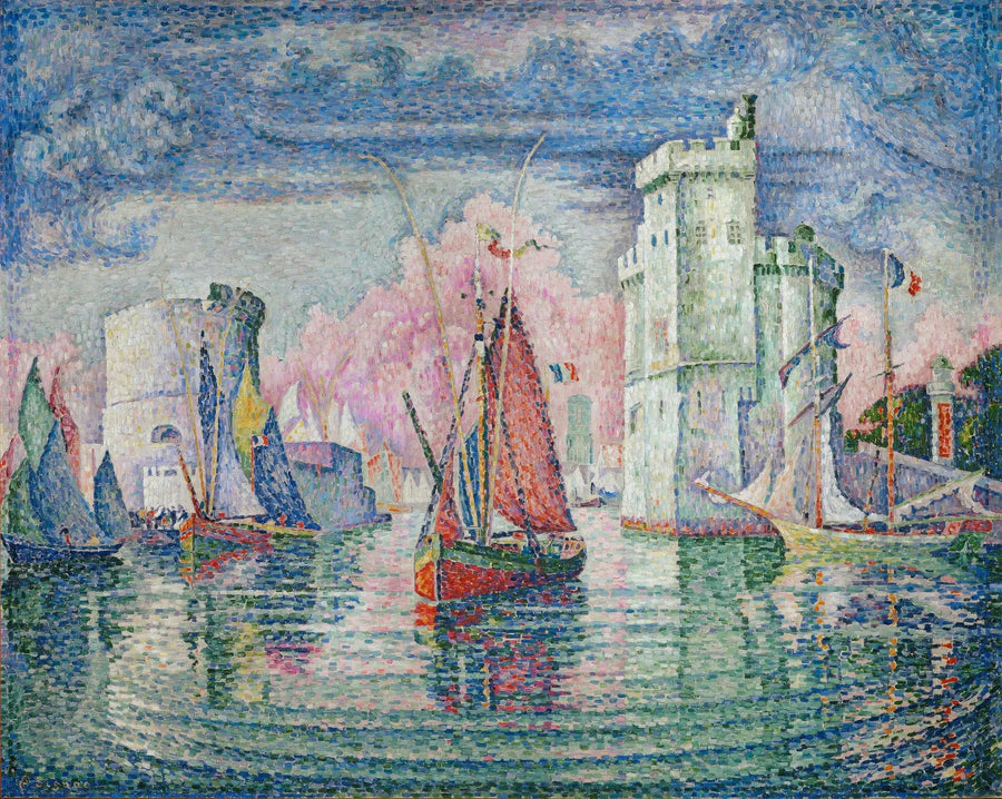 Entrada do porto de La Rochelle - Paul Signac