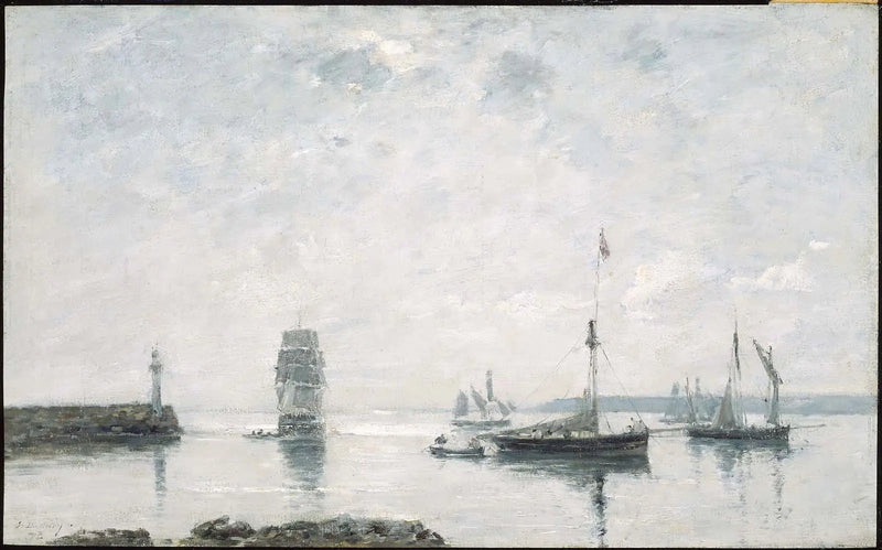 Entrada do Porto - Eugène Boudin