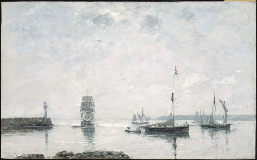 Entrada do Porto - Eugène Boudin