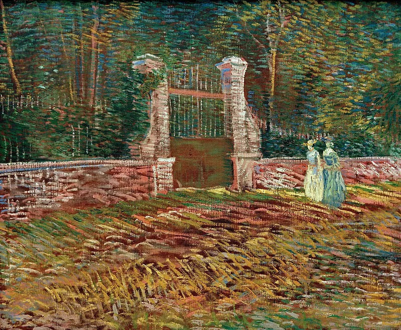 Entrada do Parque Voyer d'Argenson em Asnières - Vincent van Gogh