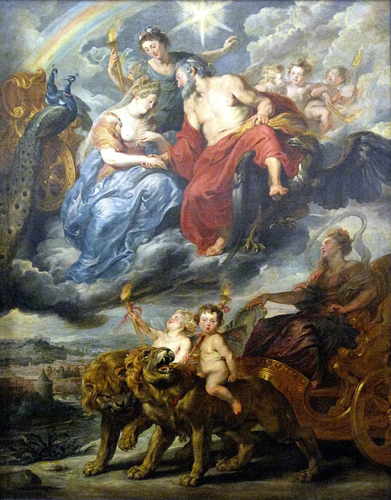 Entrevista do rei e de Maria de Médici em Lyon em 9 de novembro de 1600 - Peter Paul Rubens
