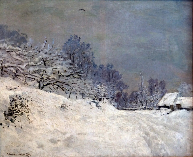 Arredores de Honfleur, neve - Claude Monet