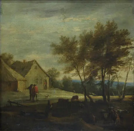 Próximo à vila - David Teniers, o Jovem