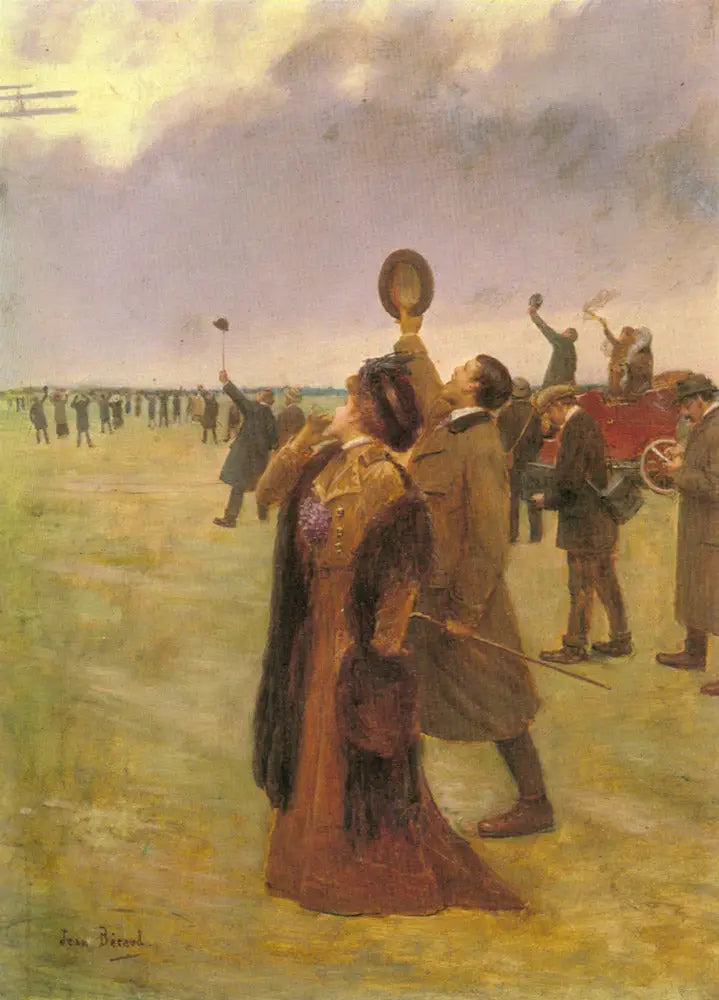 Envolvimento de um Biplano Tipo Wright - Jean Béraud
