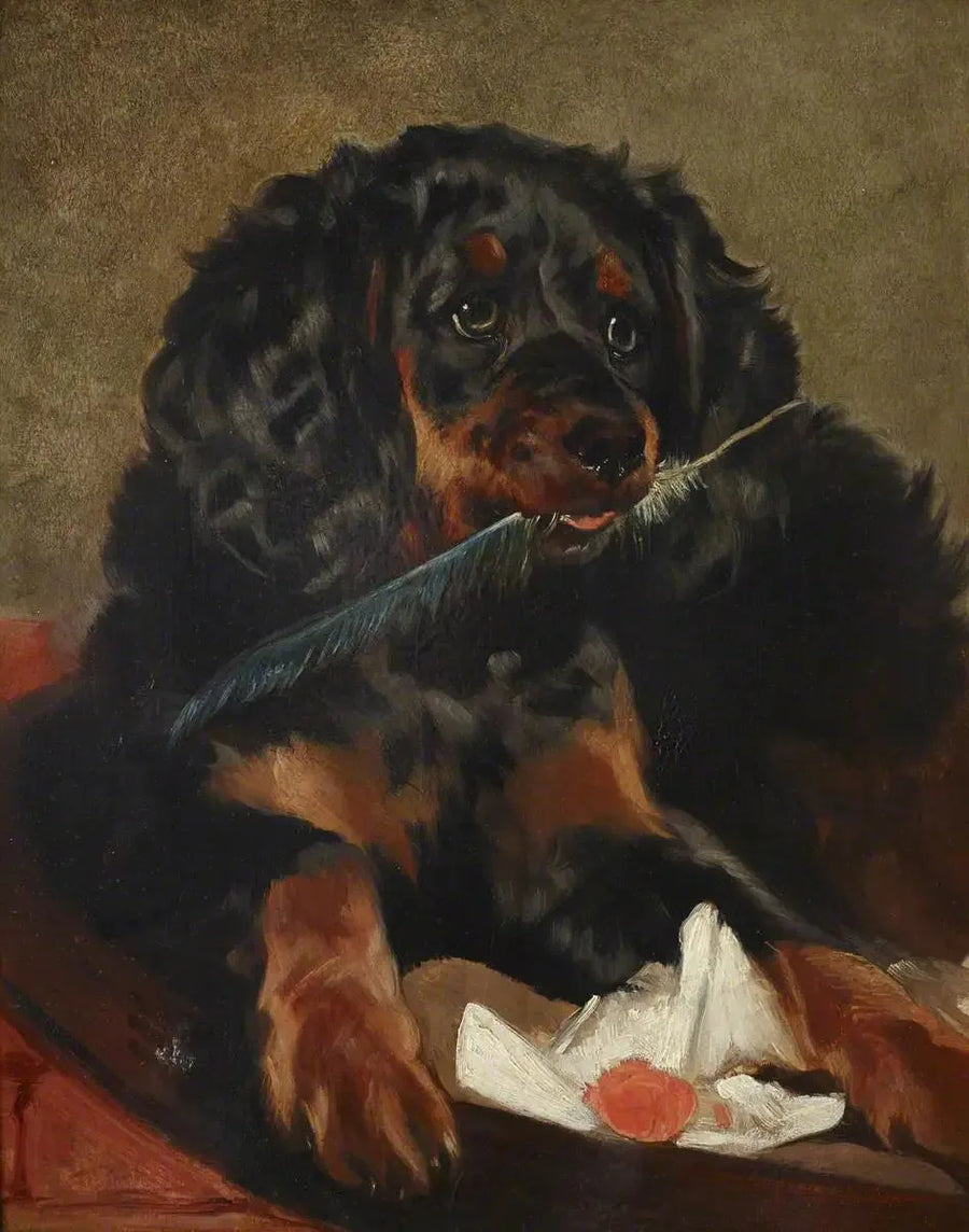 Spaniel da Rainha Victoria « Tilco » (falecido em 1850) - Edwin Henry Landseer