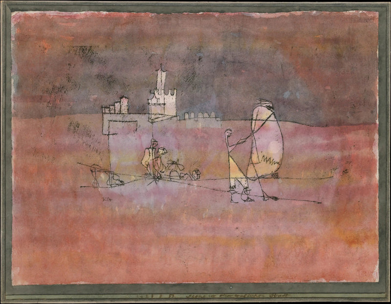 Episódio antes de uma cidade árabe - Paul Klee