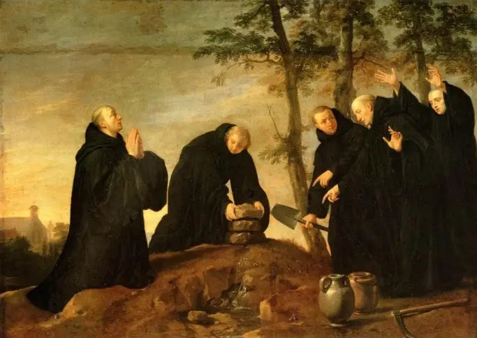 Episódios da vida de São Bento: A fonte milagrosa - Philippe de Champaigne