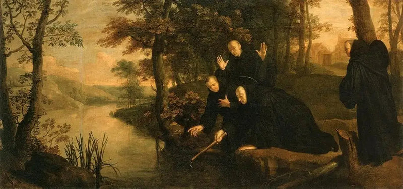 Episódios da vida de São Bento: O machado preso ao seu cabo - Philippe de Champaigne