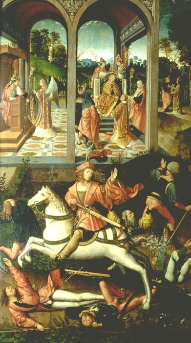 Episódios da vida de São Hubert de Lituânia - Jacob Cornelisz van Oostsanen